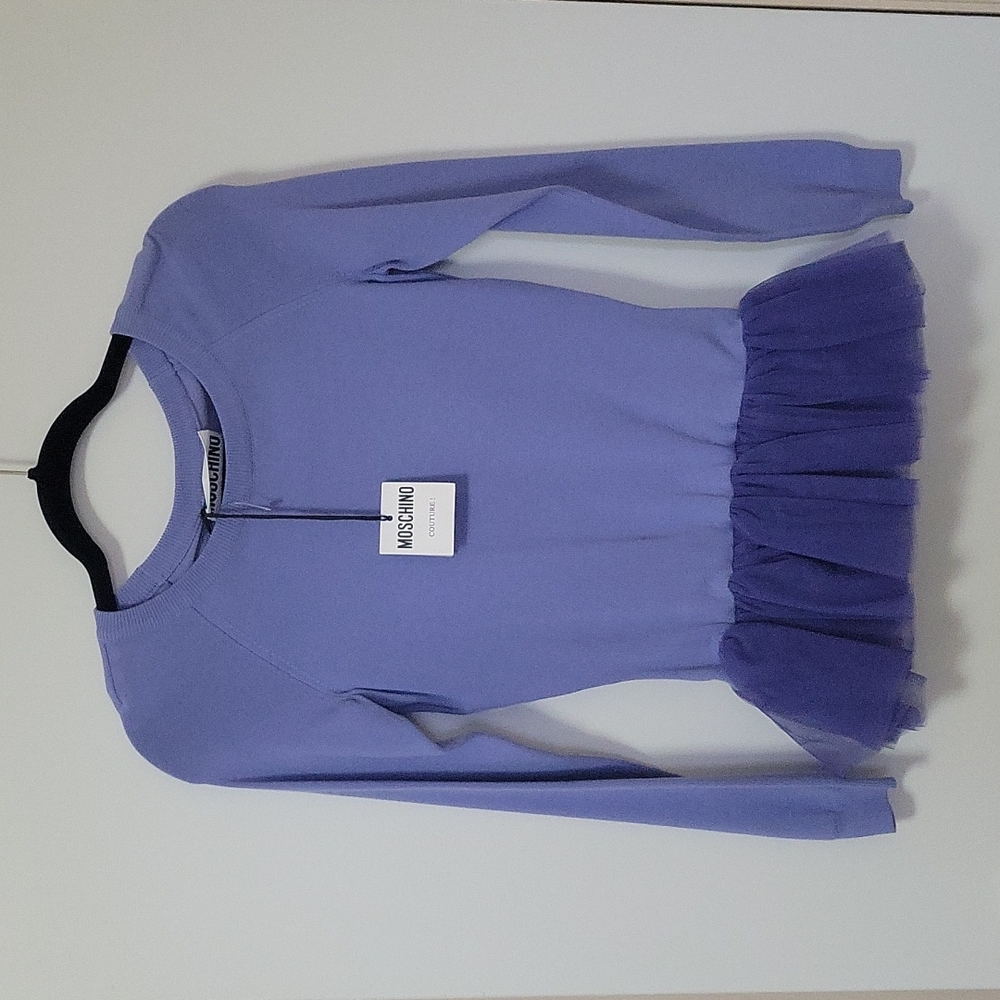 Moschino Couture Sweater w/ ruffle detail